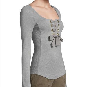 Free people front lace up top